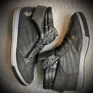 Polo Gray High Tops With Zipper Side